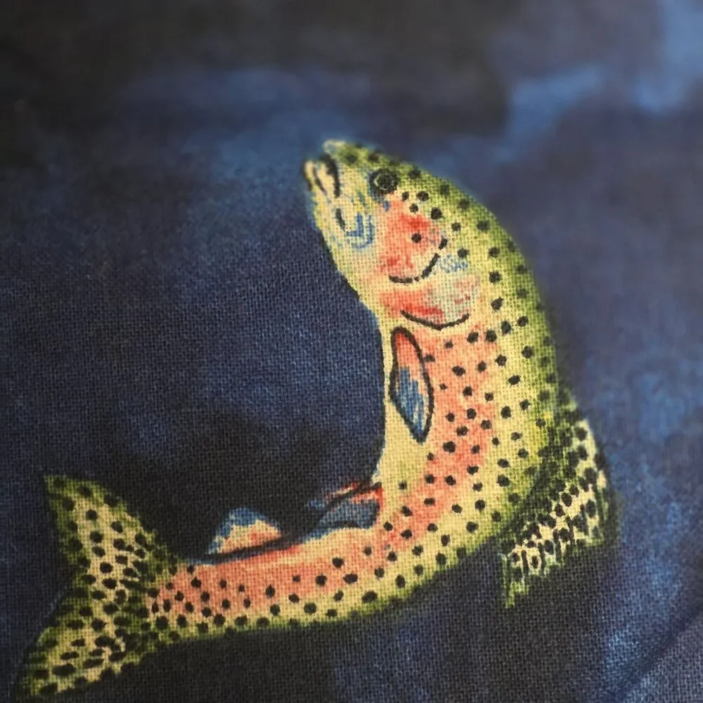 Fish Fabric Blue 16